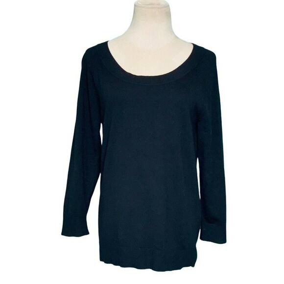 Talbots black round neck long sleeves  sweater size small - Picture 1 of 9